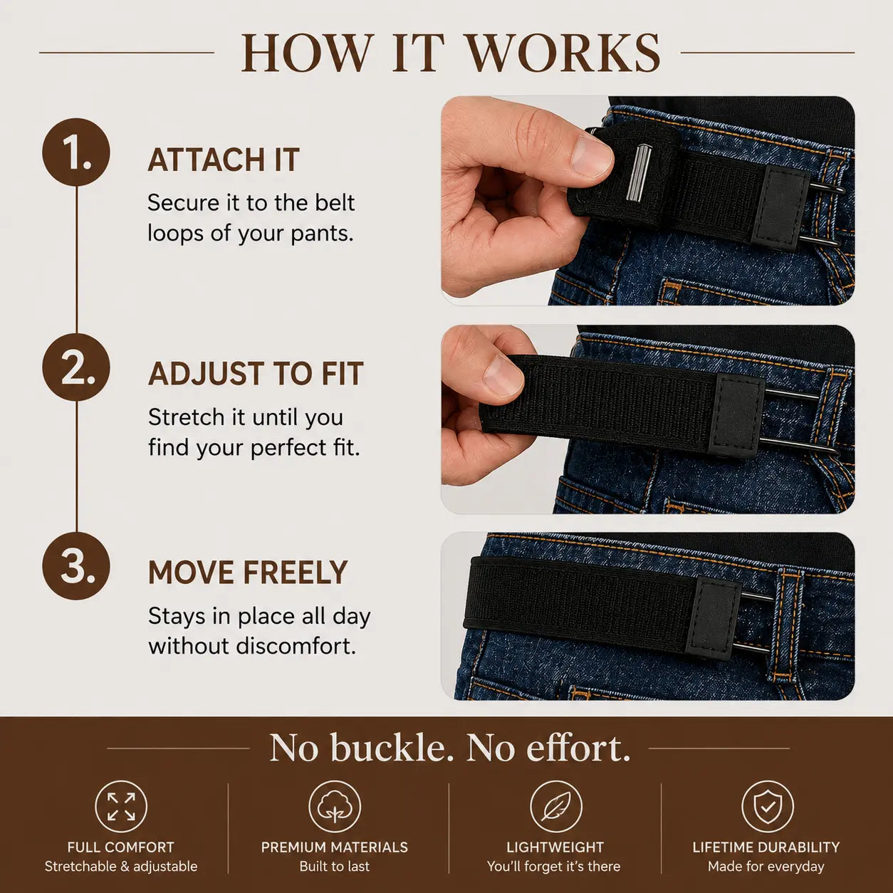 Holden Belt™ Crafted for comfort